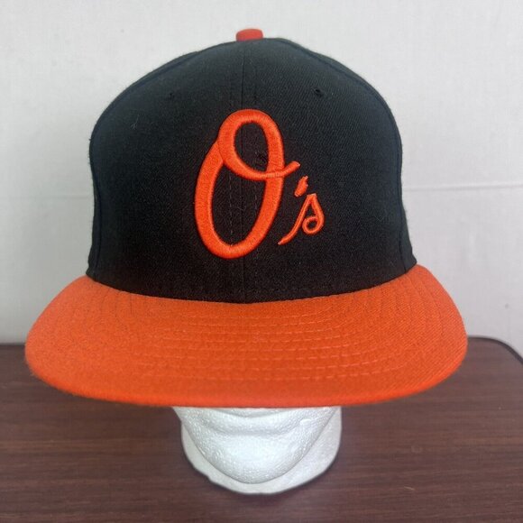 New Era 59FIFTY On-Field Baltimore Orioles O Logo Fitted 7 3/8 Hat EUC - Picture 2 of 15